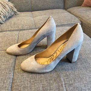 Sam Edelman Gray Suede Stillson Pump Size 10W